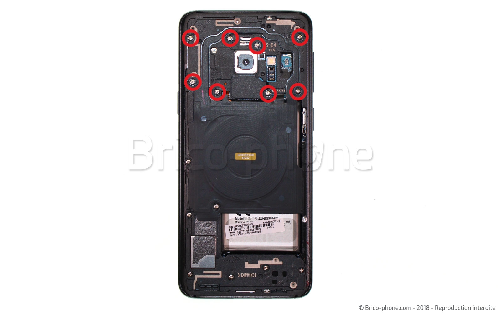 Changement du connecteur de charge sur Galaxy S9 photo 1