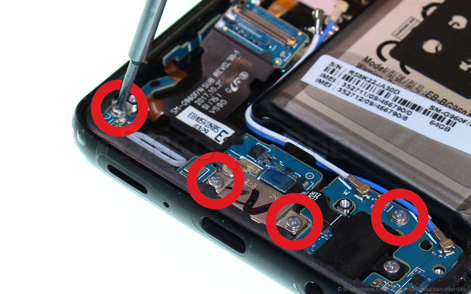 Changement du connecteur de charge sur Galaxy S9 photo 1