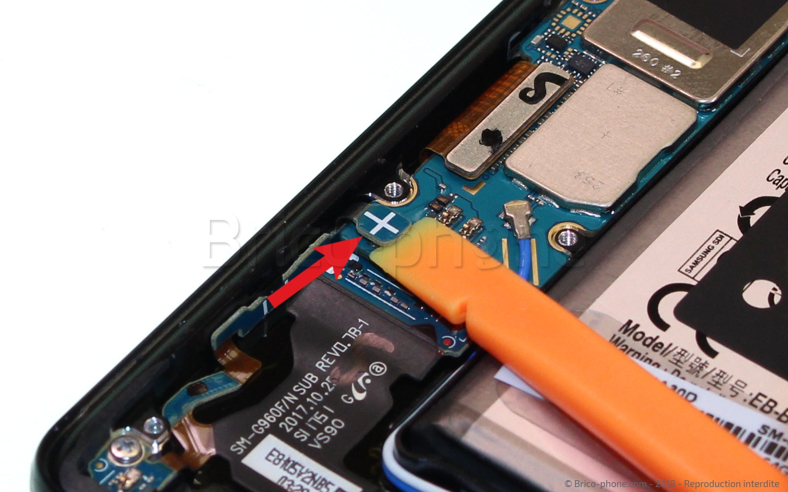 Changement du haut-parleur interne sur Galaxy S9 photo 1