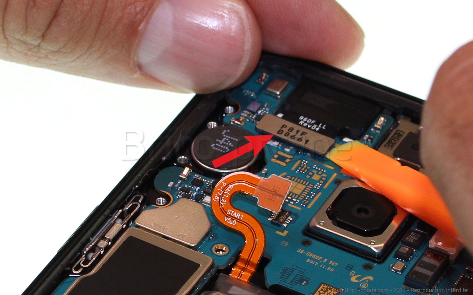 Changement du haut-parleur interne sur Galaxy S9 photo 2