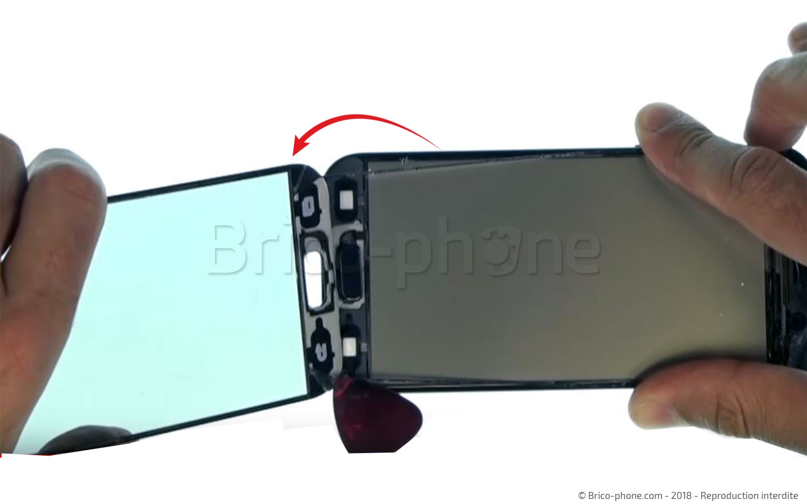 Changement d'écran (vitre+AMOLED) sur Galaxy A5 2017 photo 1