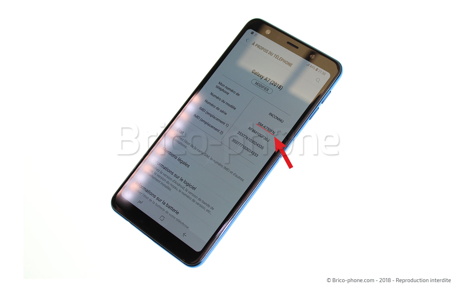 Démontage complet sur Galaxy A7 2018 photo 2