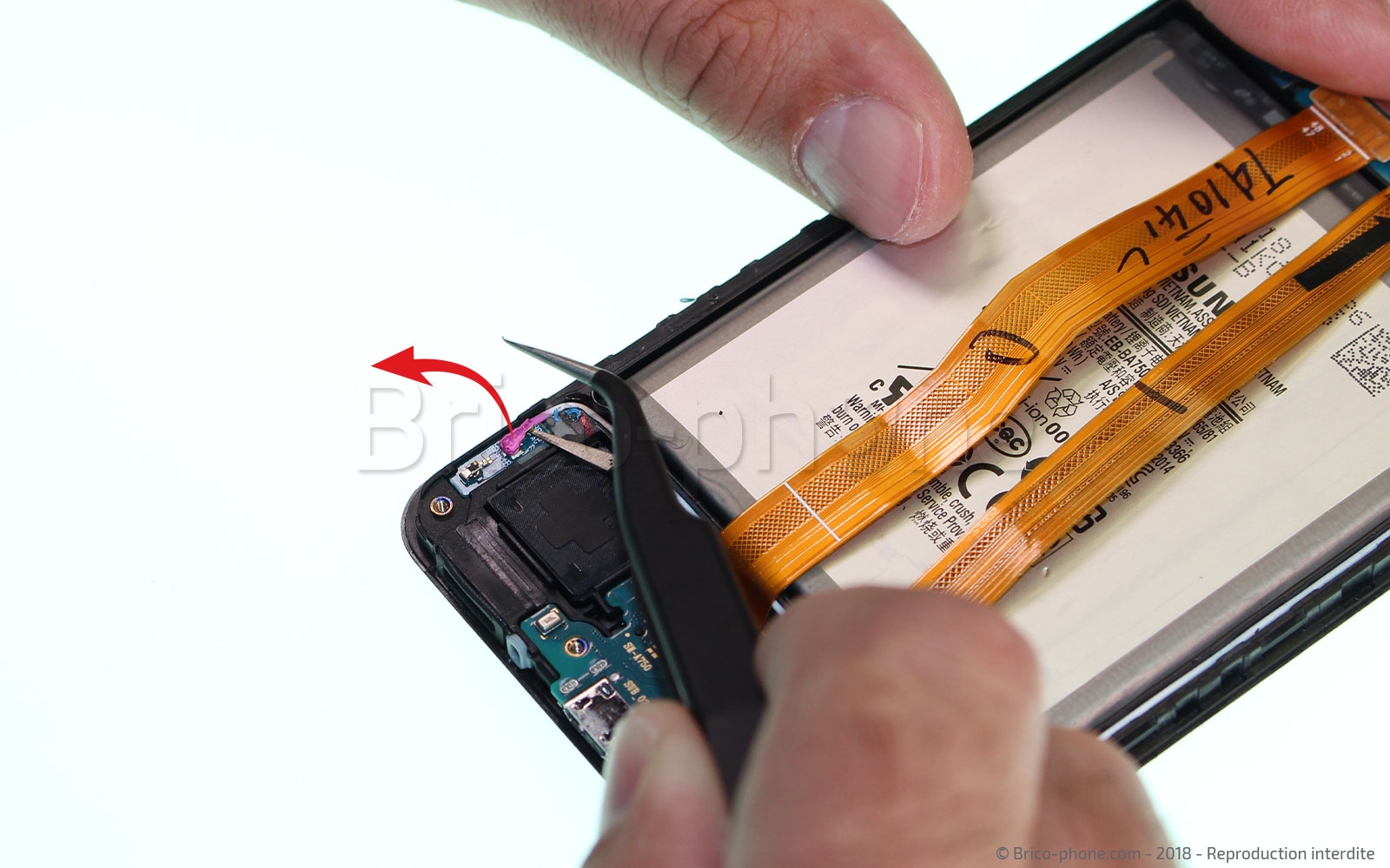 Démontage complet sur Galaxy A7 2018 photo 2