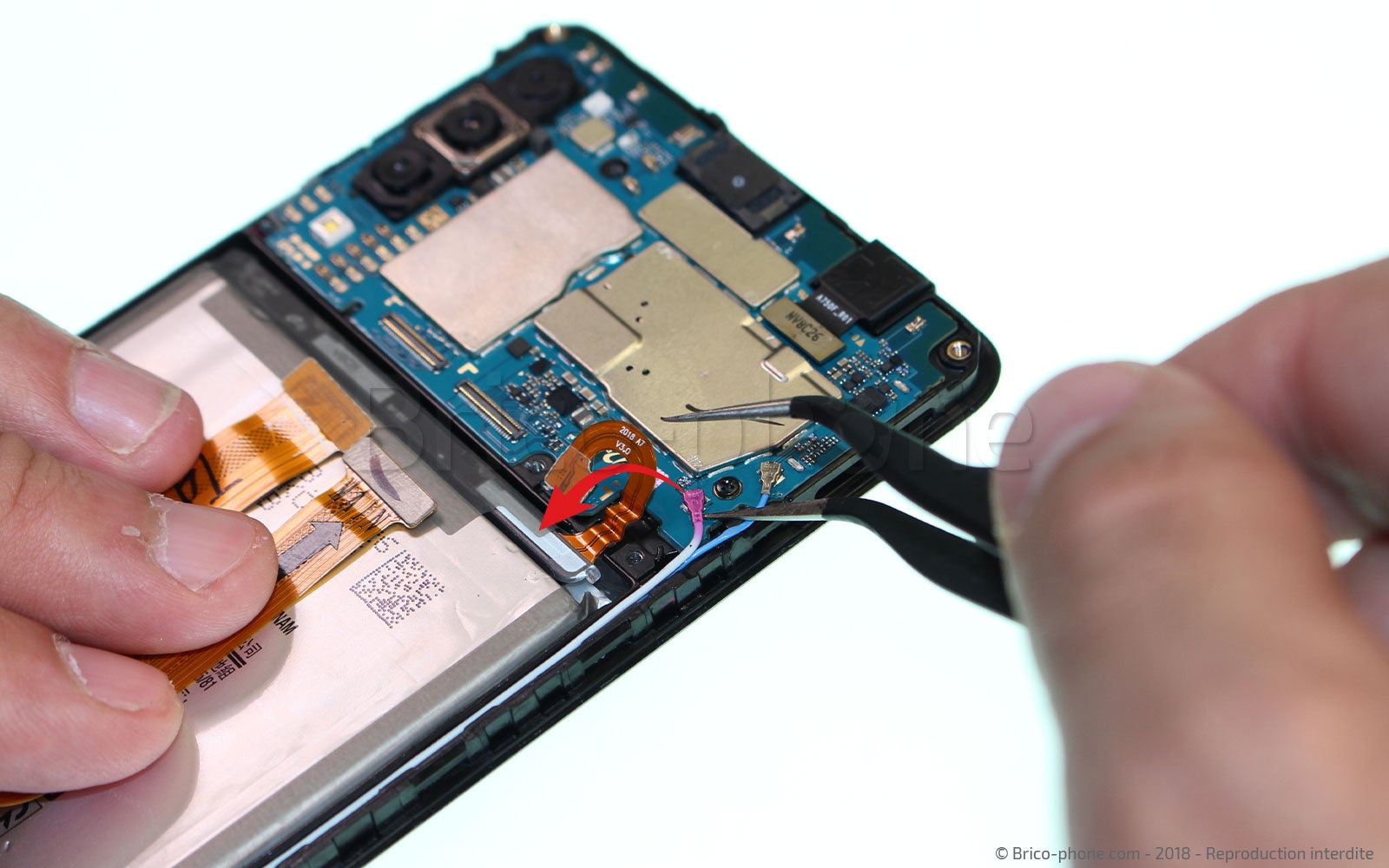 Démontage complet sur Galaxy A7 2018 photo 3