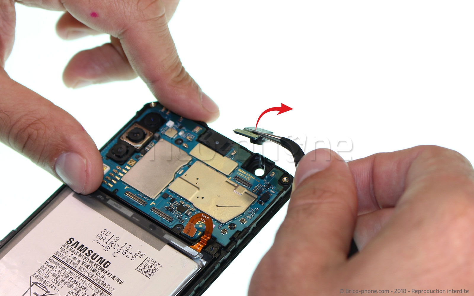 Démontage complet sur Galaxy A7 2018 photo 2