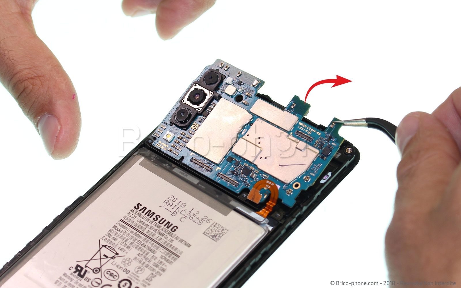 Démontage complet sur Galaxy A7 2018 photo 2