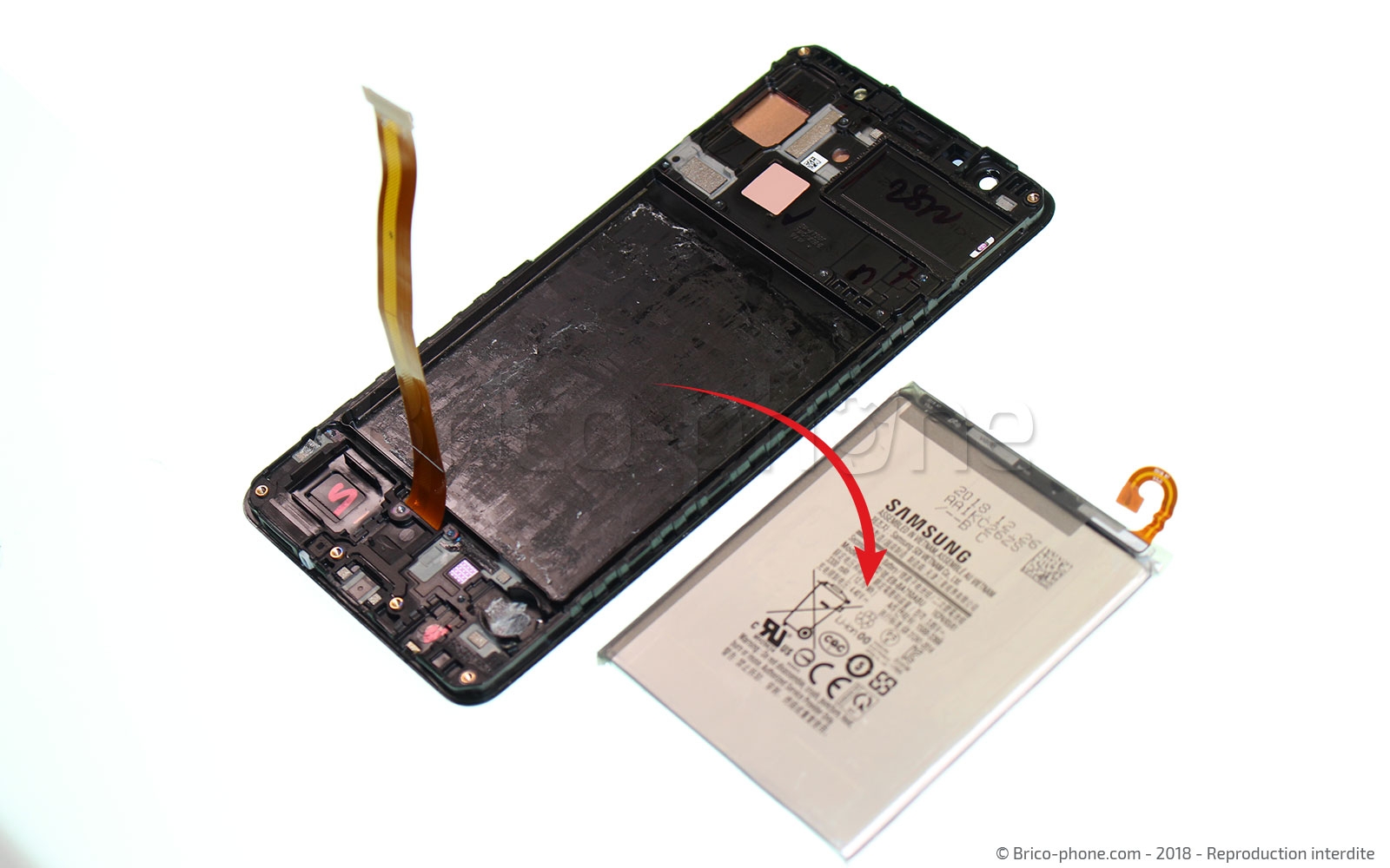 Démontage complet sur Galaxy A7 2018 photo 3