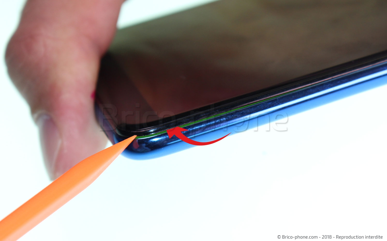 Changement d'écran (vitre + AMOLED)  sur Galaxy A7 2018 photo 2