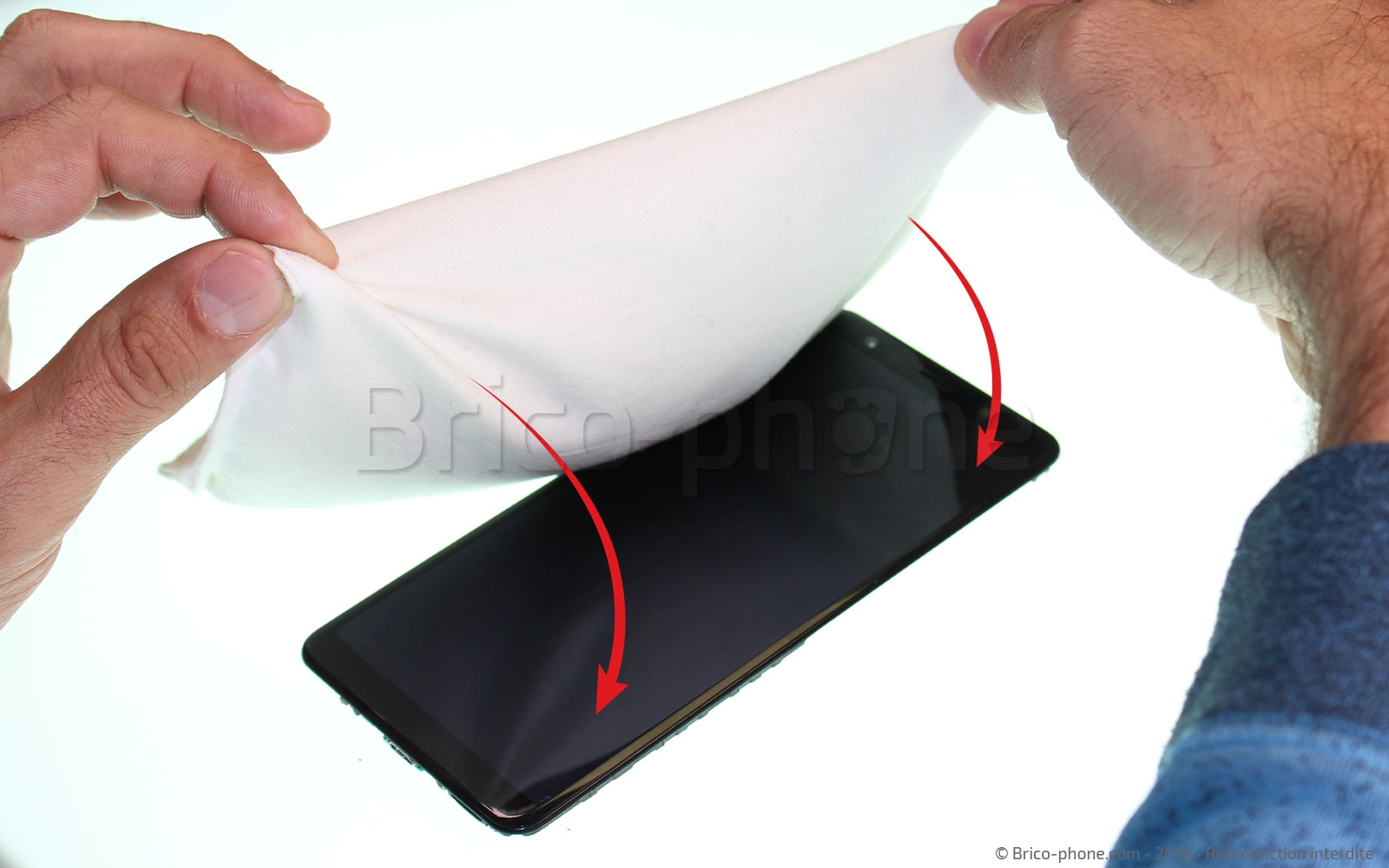 Changement d'écran (vitre + AMOLED)  sur Galaxy A7 2018 photo 2