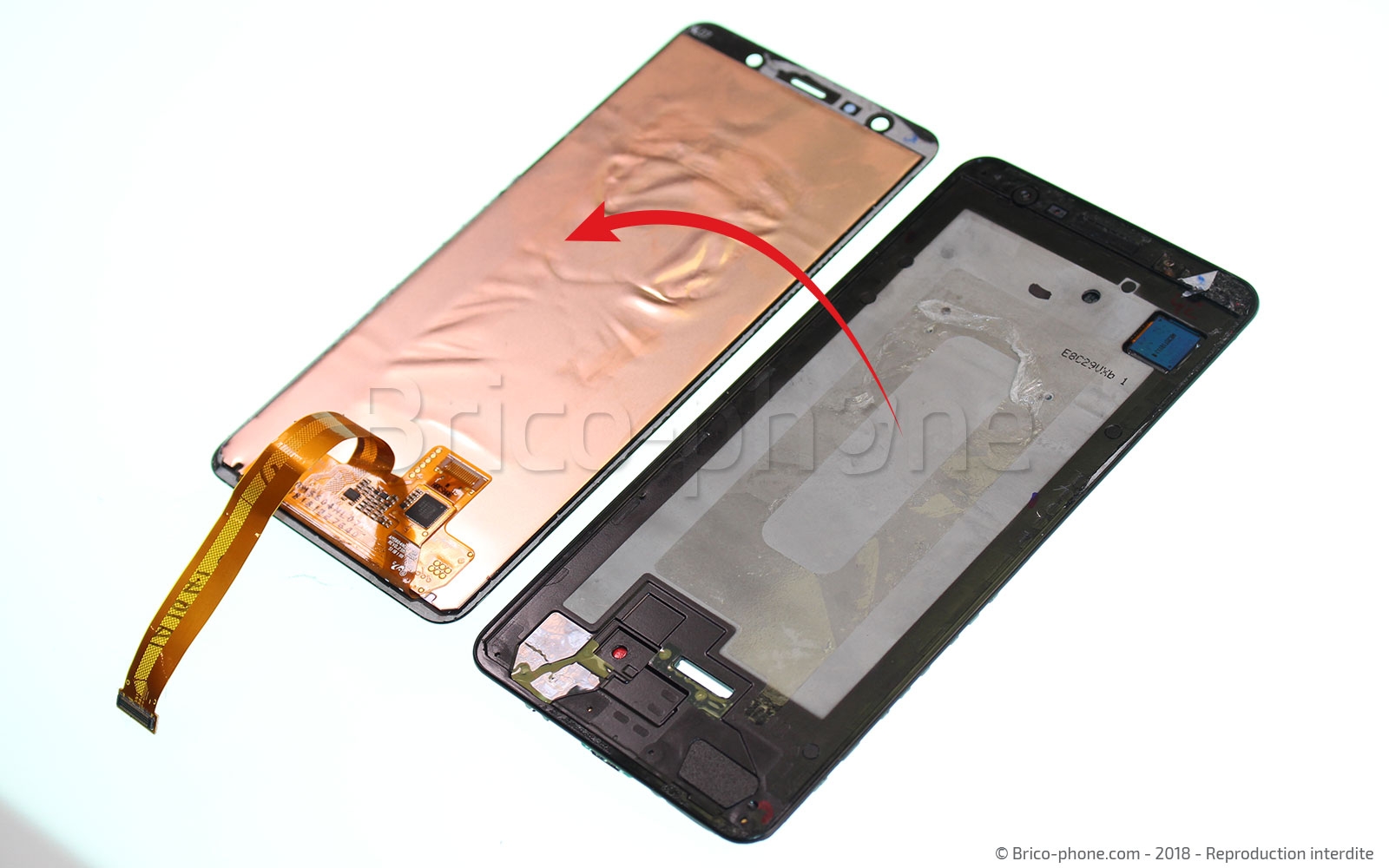 Changement d'écran (vitre + AMOLED)  sur Galaxy A7 2018 photo 3