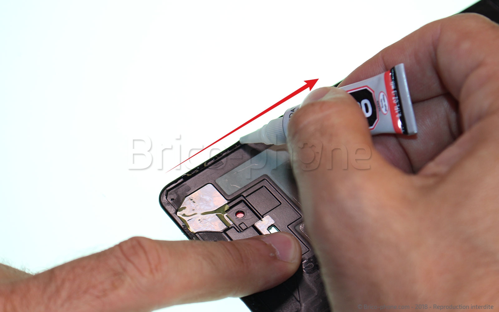 Changement d'écran (vitre + AMOLED)  sur Galaxy A7 2018 photo 2