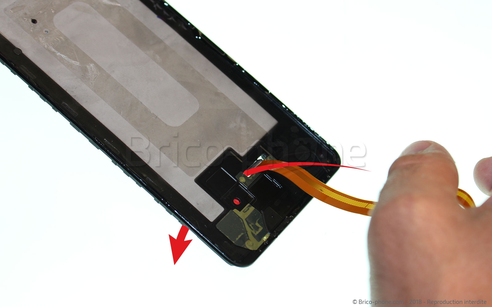 Changement d'écran (vitre + AMOLED)  sur Galaxy A7 2018 photo 3