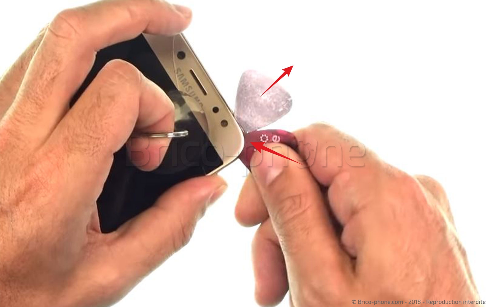 Changement d'écran (vitre+AMOLED sans châssis) sur Galaxy J7 2017 photo 1