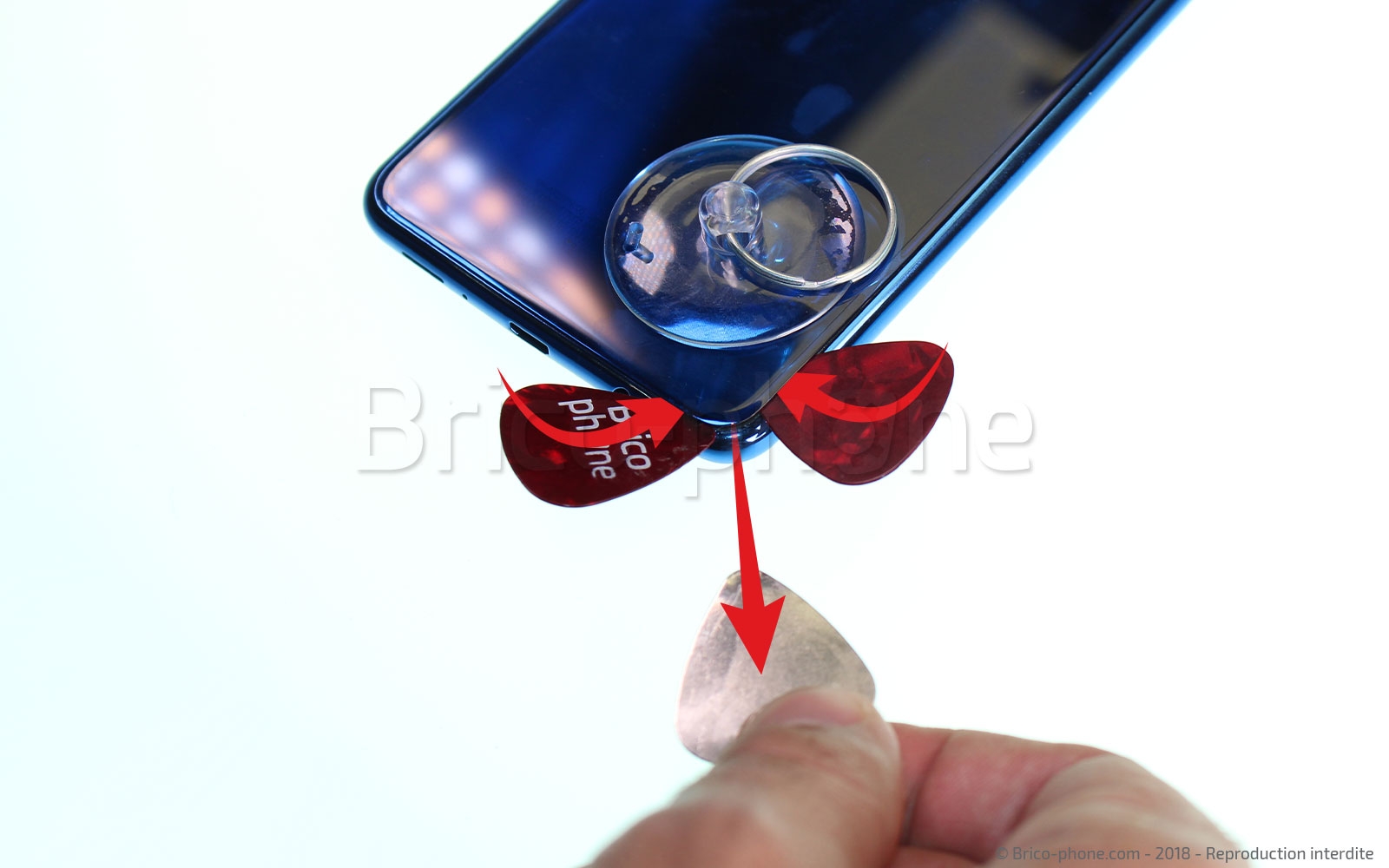 Changement de vitre arrière sur Galaxy A7 2018 photo 2