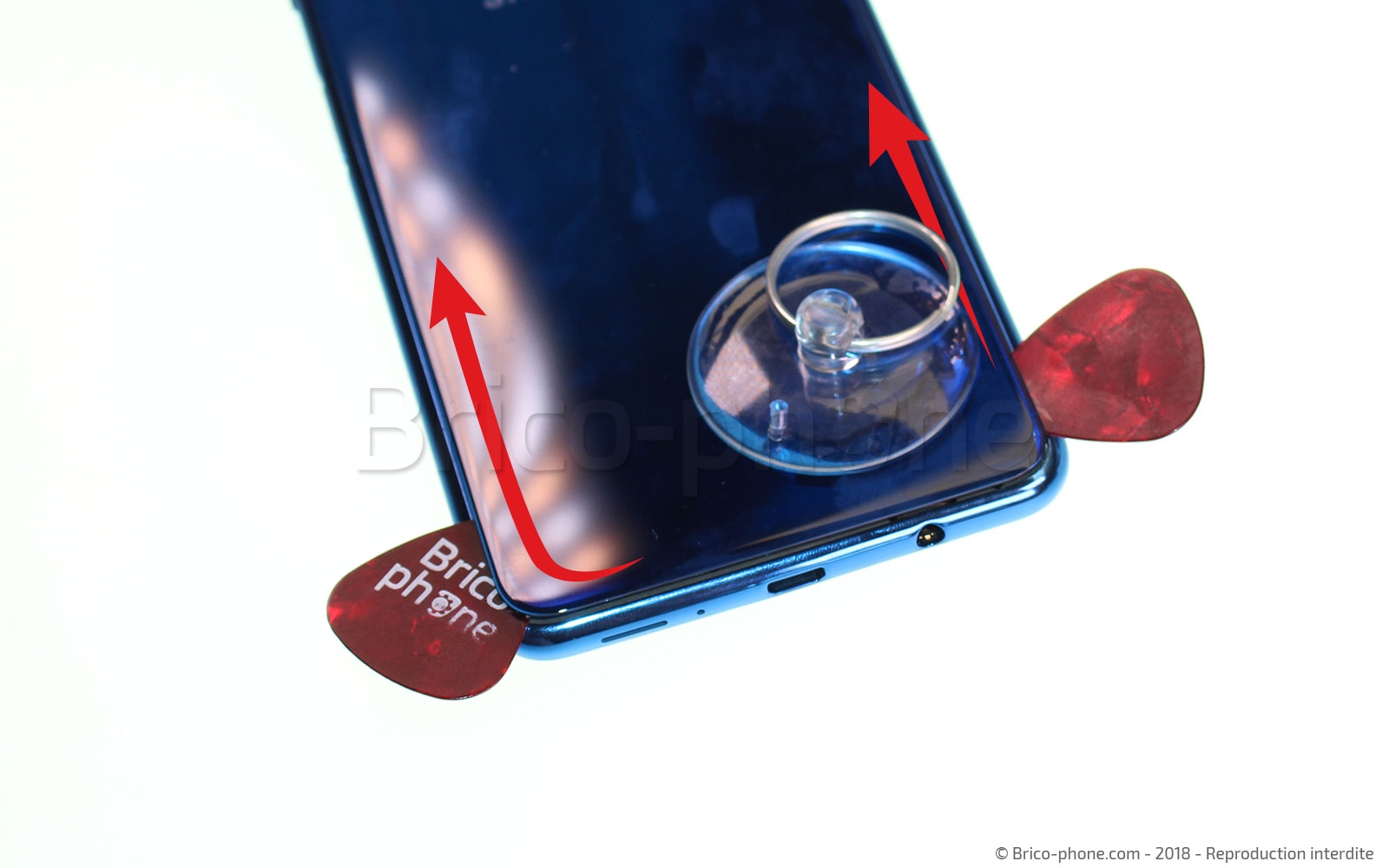 Changement de vitre arrière sur Galaxy A7 2018 photo 3