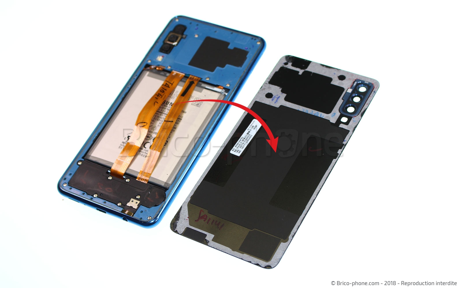 Changement de connecteur de charge sur Galaxy A7 2018 photo 2