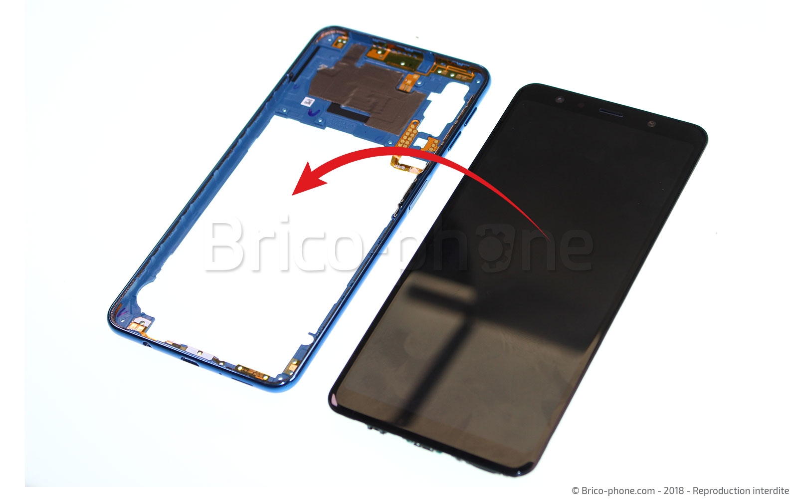 Changement de connecteur de charge sur Galaxy A7 2018 photo 4