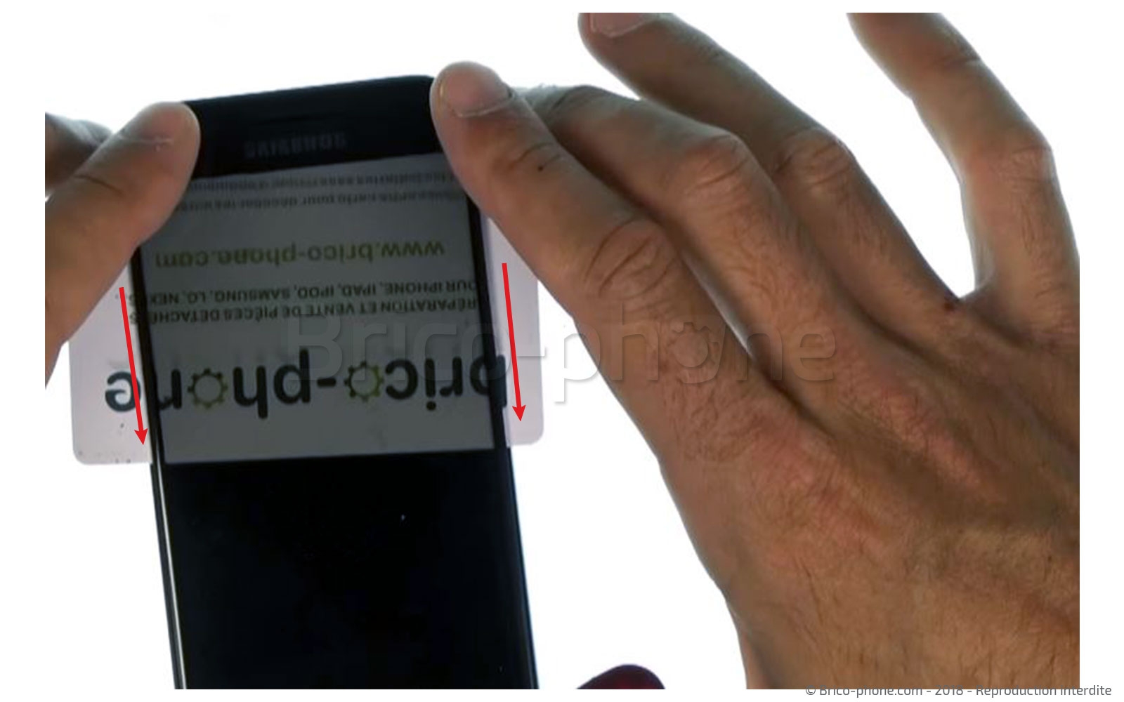 Changement d'écran (vitre+AMOLED) sur Galaxy A3 2017 photo 1