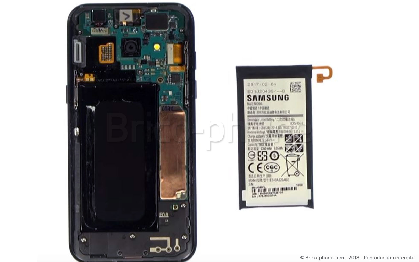 Changement de batterie sur Galaxy A3 2017 photo 3