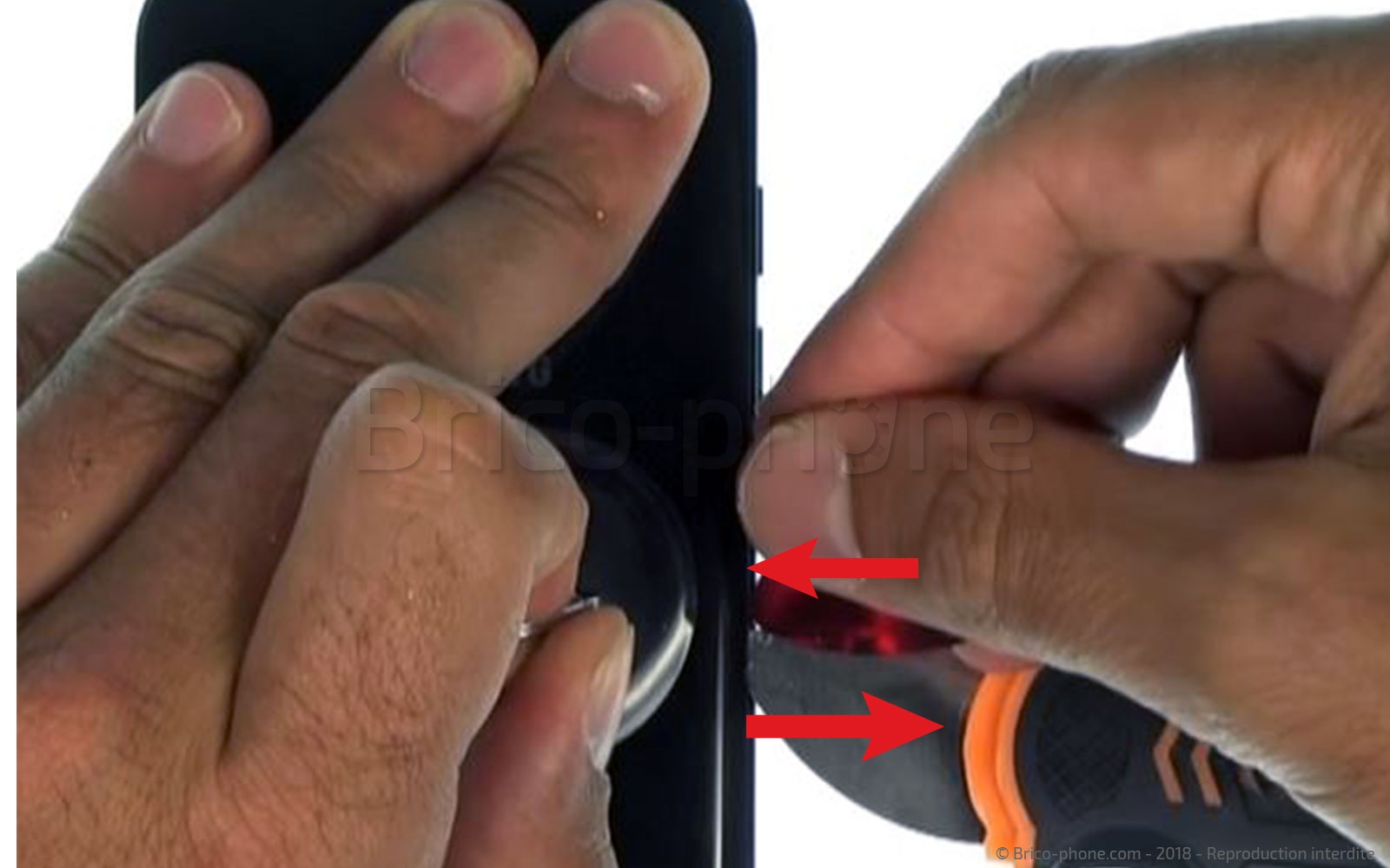 Changement de vitre arrière sur Galaxy A3 2017 photo 2