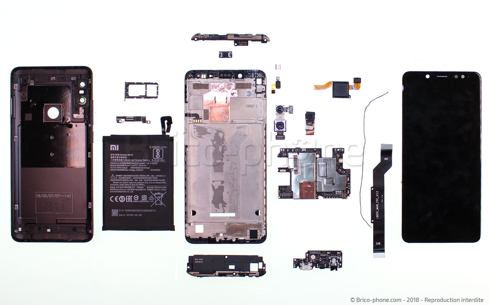 Démontage complet sur Redmi Note 5 photo 1