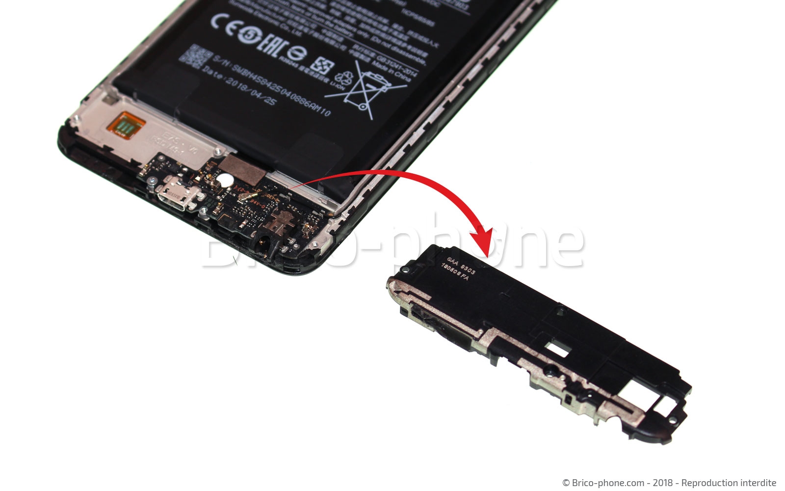 Changement de connecteur de charge sur Redmi Note 5 photo 4