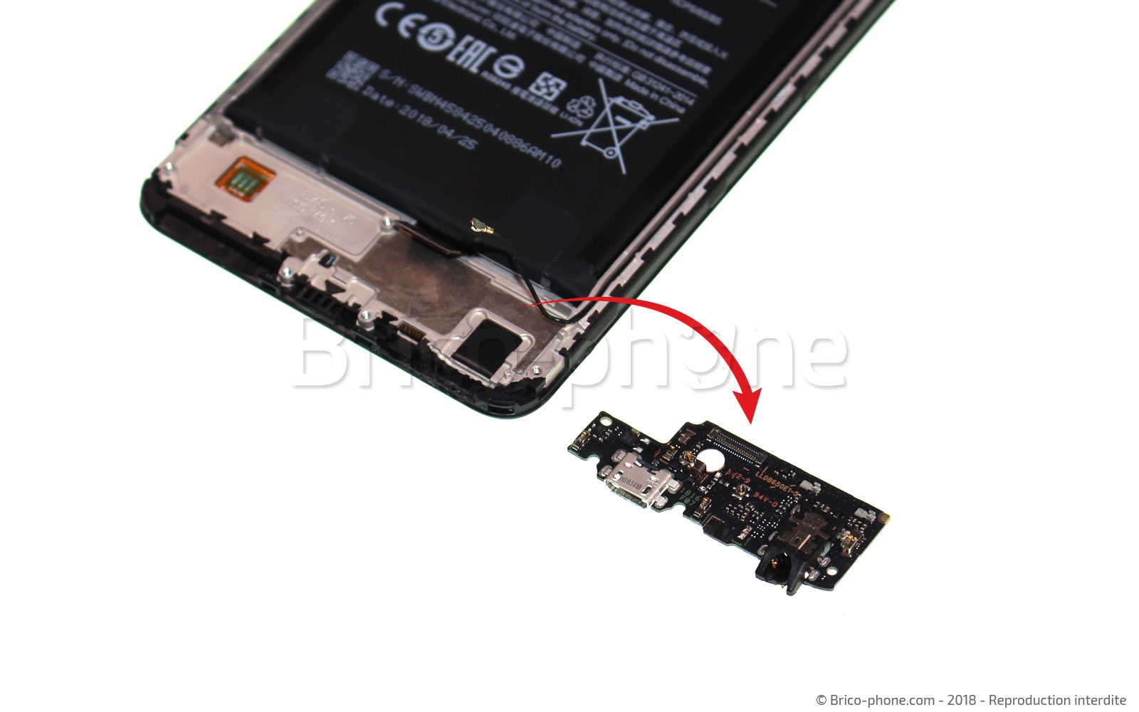 Changement de connecteur de charge sur Redmi Note 5 photo 2