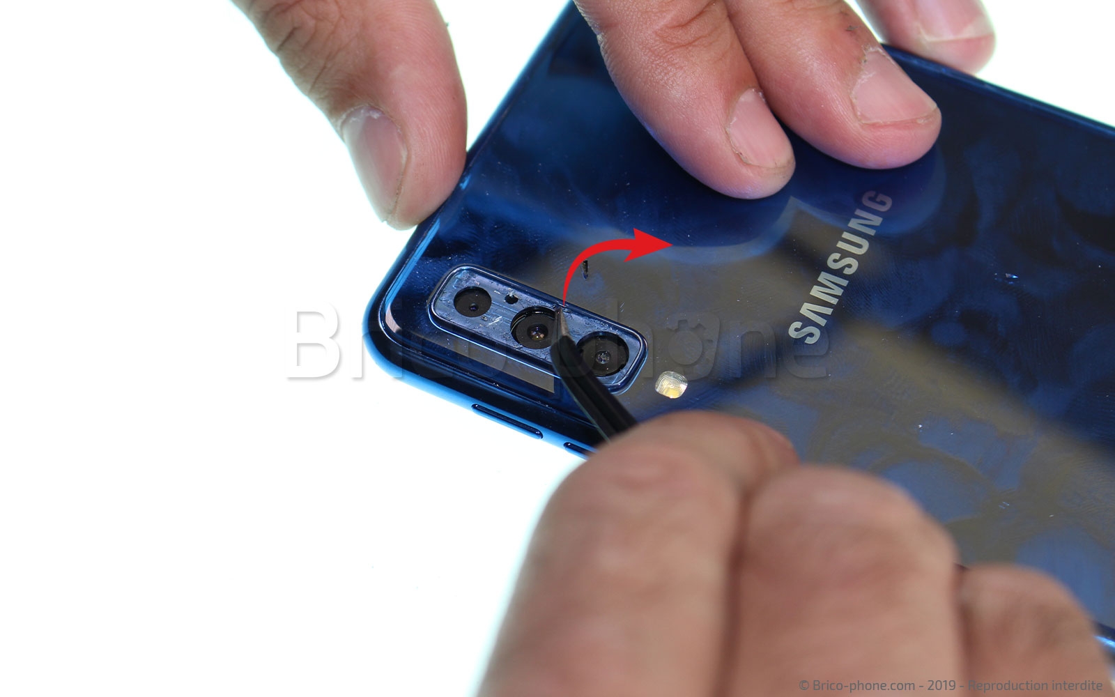 Tutoriel générique pour le remplacement d'une lentille de caméra arrière photo 2