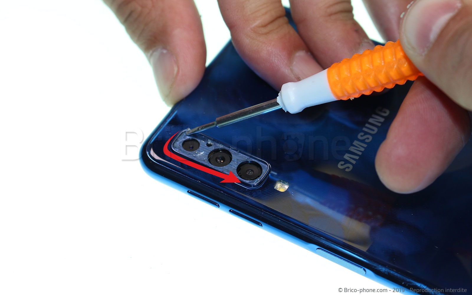 Tutoriel générique pour le remplacement d'une lentille de caméra arrière photo 3