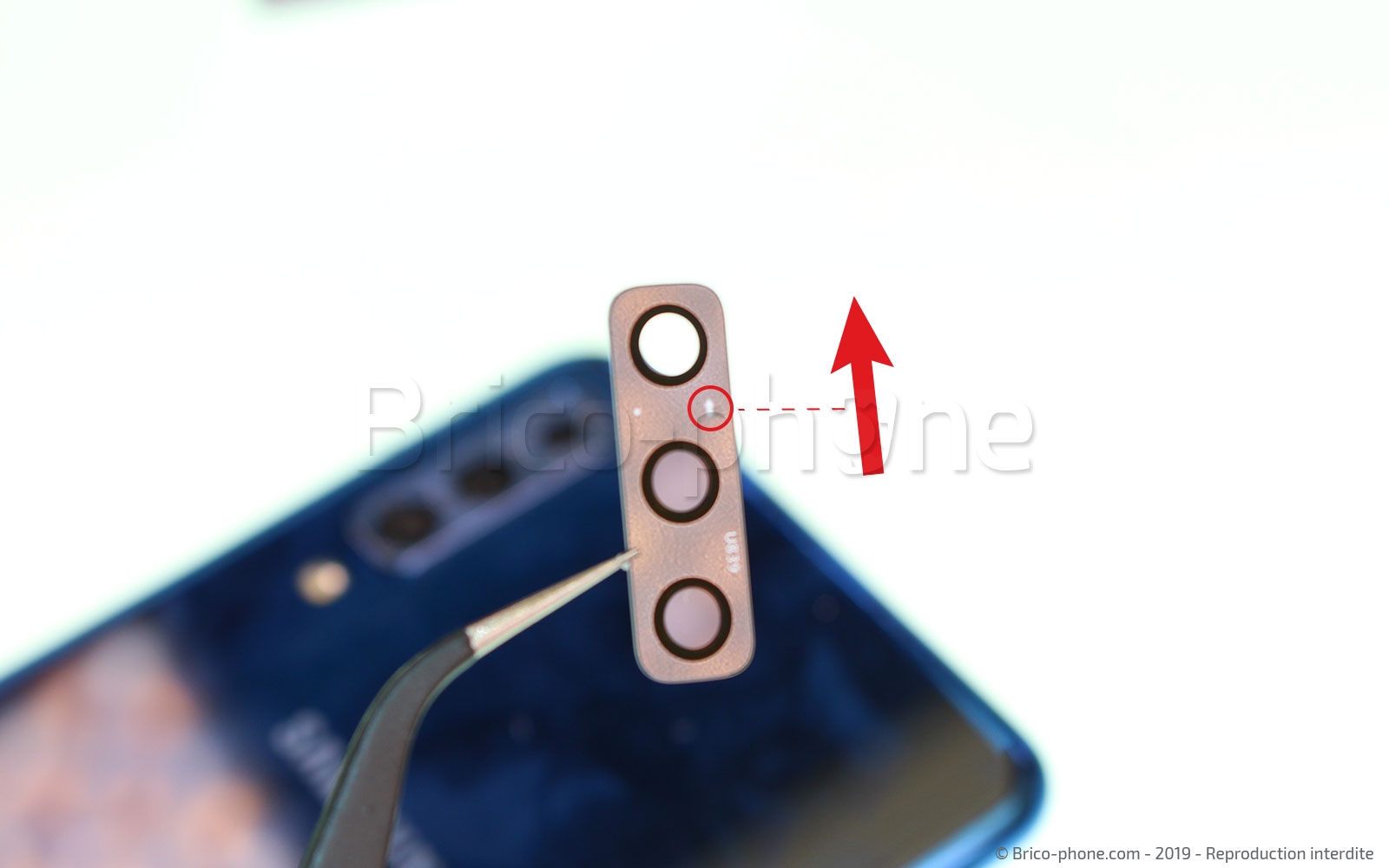 Tutoriel générique pour le remplacement d'une lentille de caméra arrière photo 1