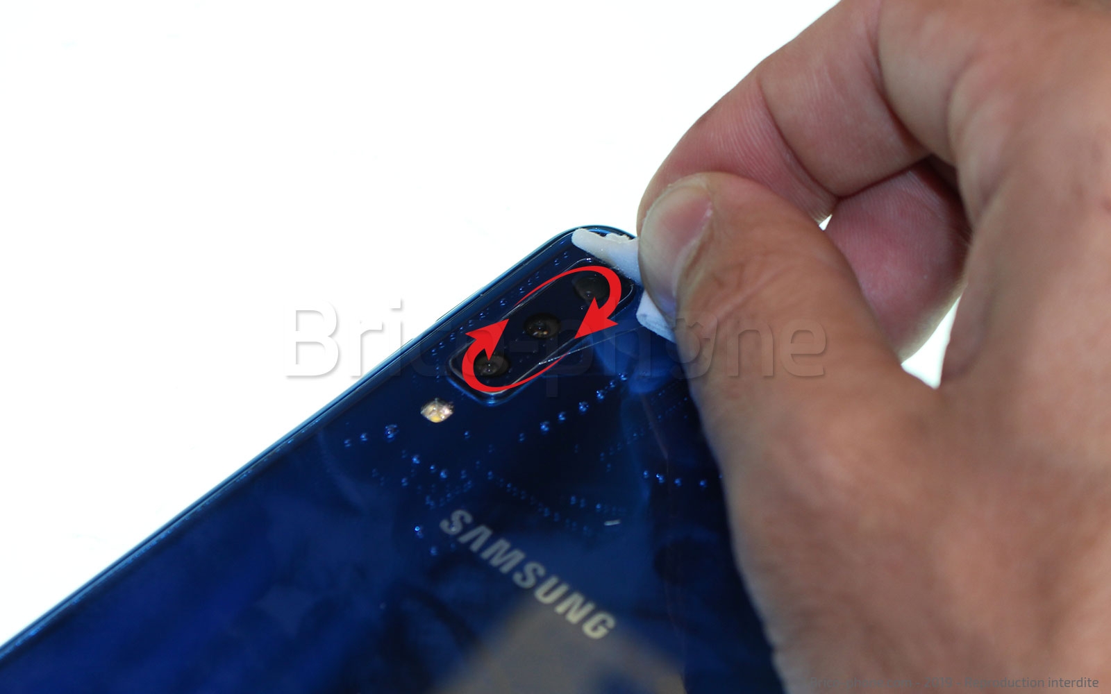Verre De Remplacement Pour Caméra Arrière IPhone 15 - Kit Avec Adhésif