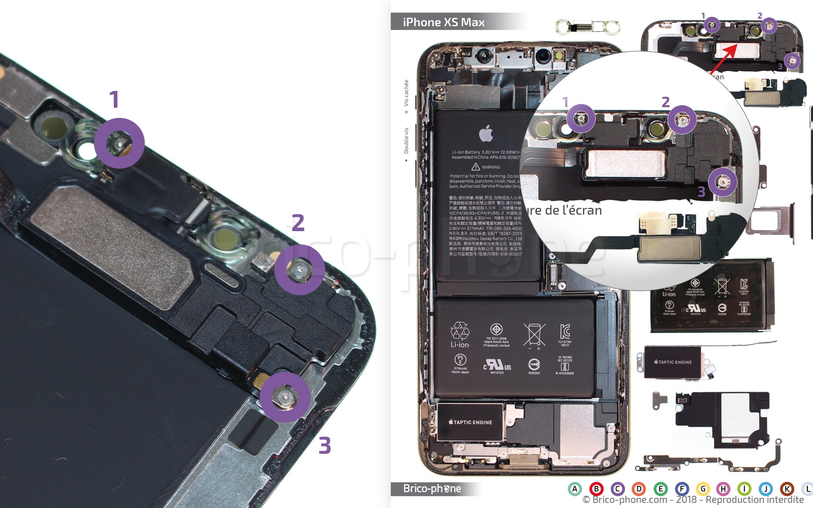 Démontage complet sur iPhone XS Max photo 1