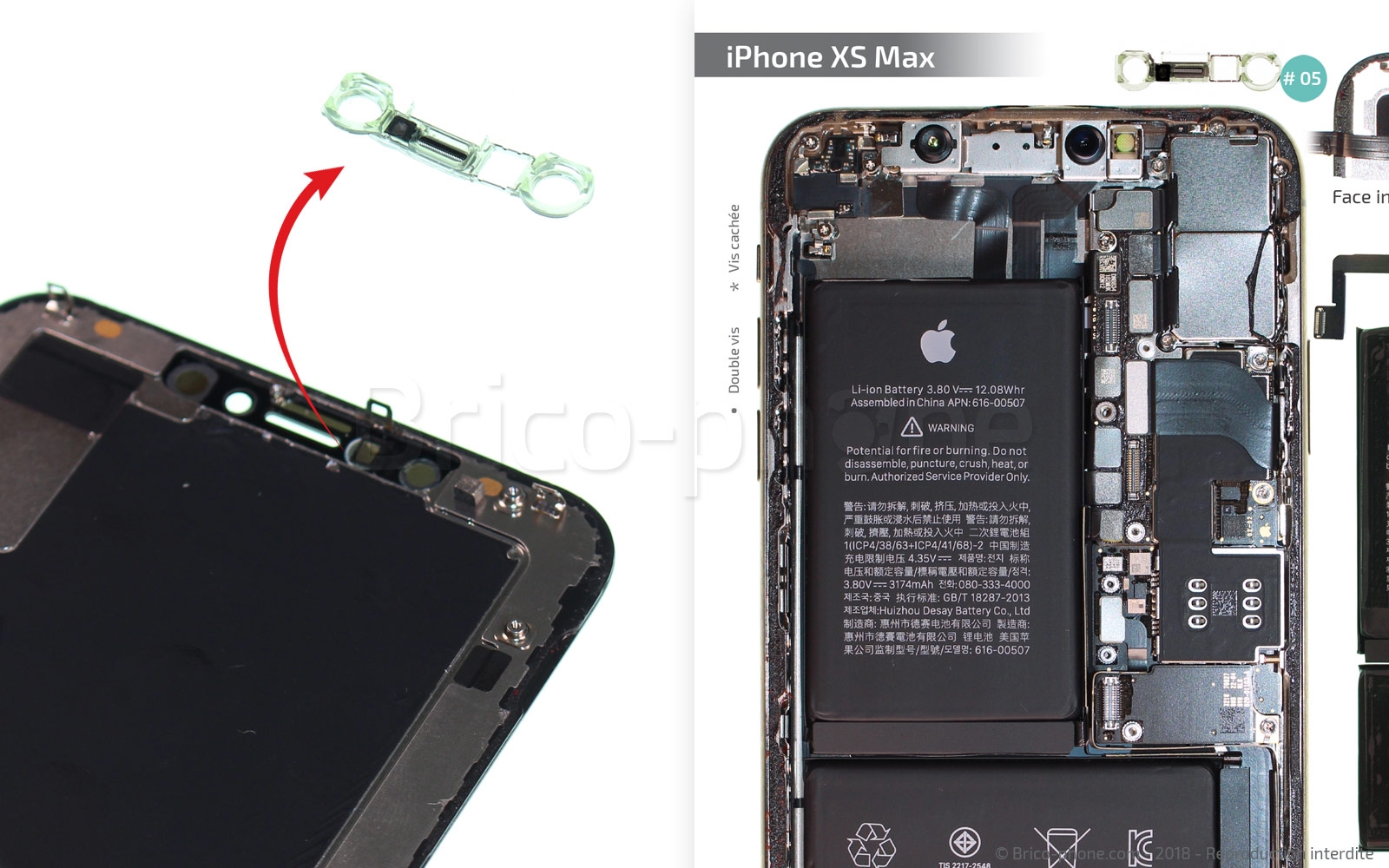 Démontage complet sur iPhone XS Max photo 3