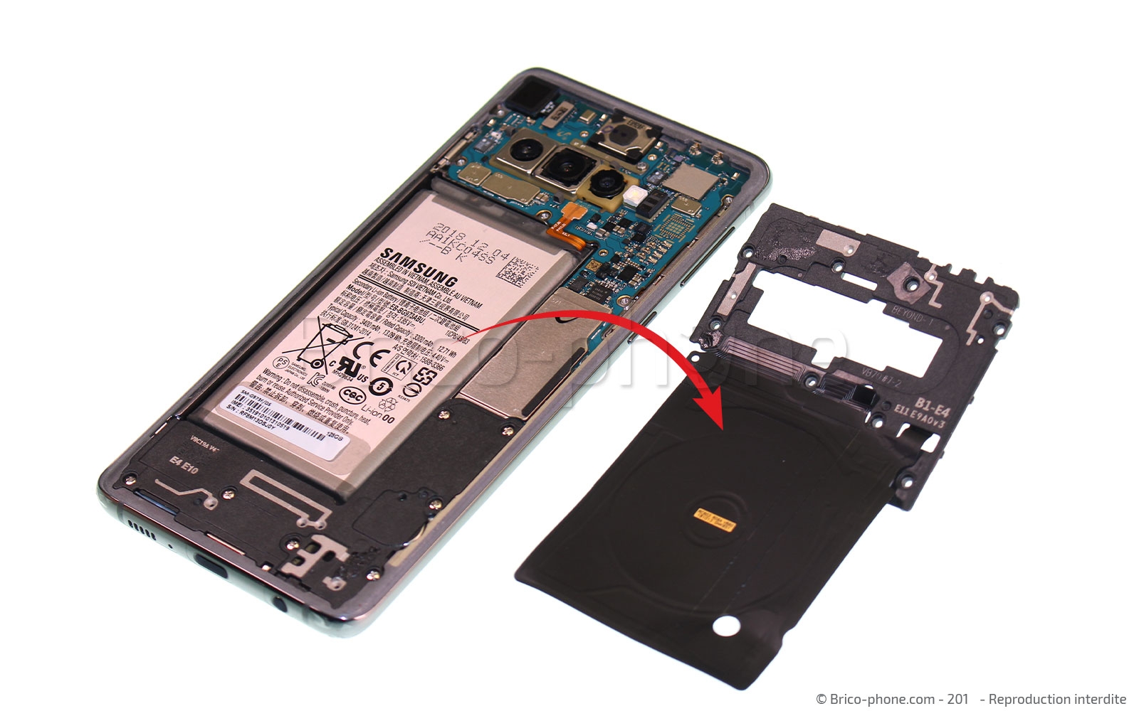 Démontage complet sur Galaxy S10 photo 4