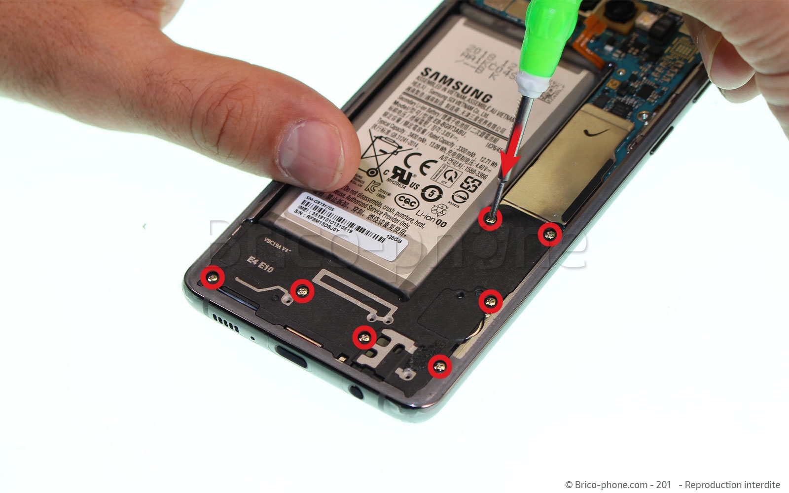 Démontage complet sur Galaxy S10 photo 1