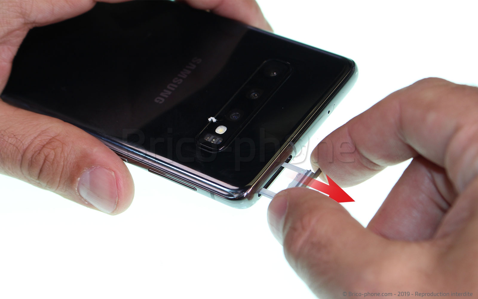 Changement de Vitre Arrière sur Galaxy S10 photo 3