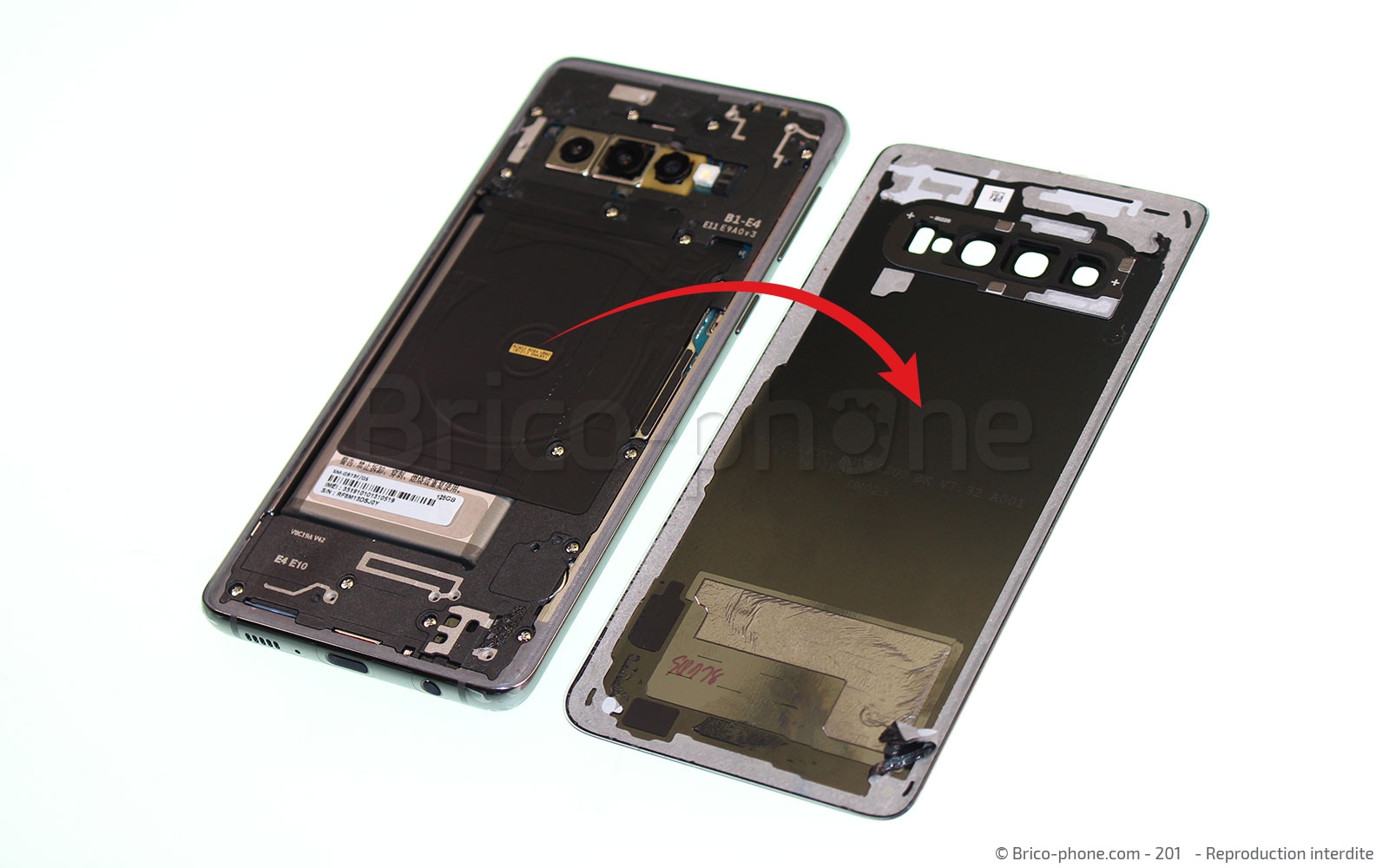 Changement de bloc écran sur Galaxy S10 photo 2