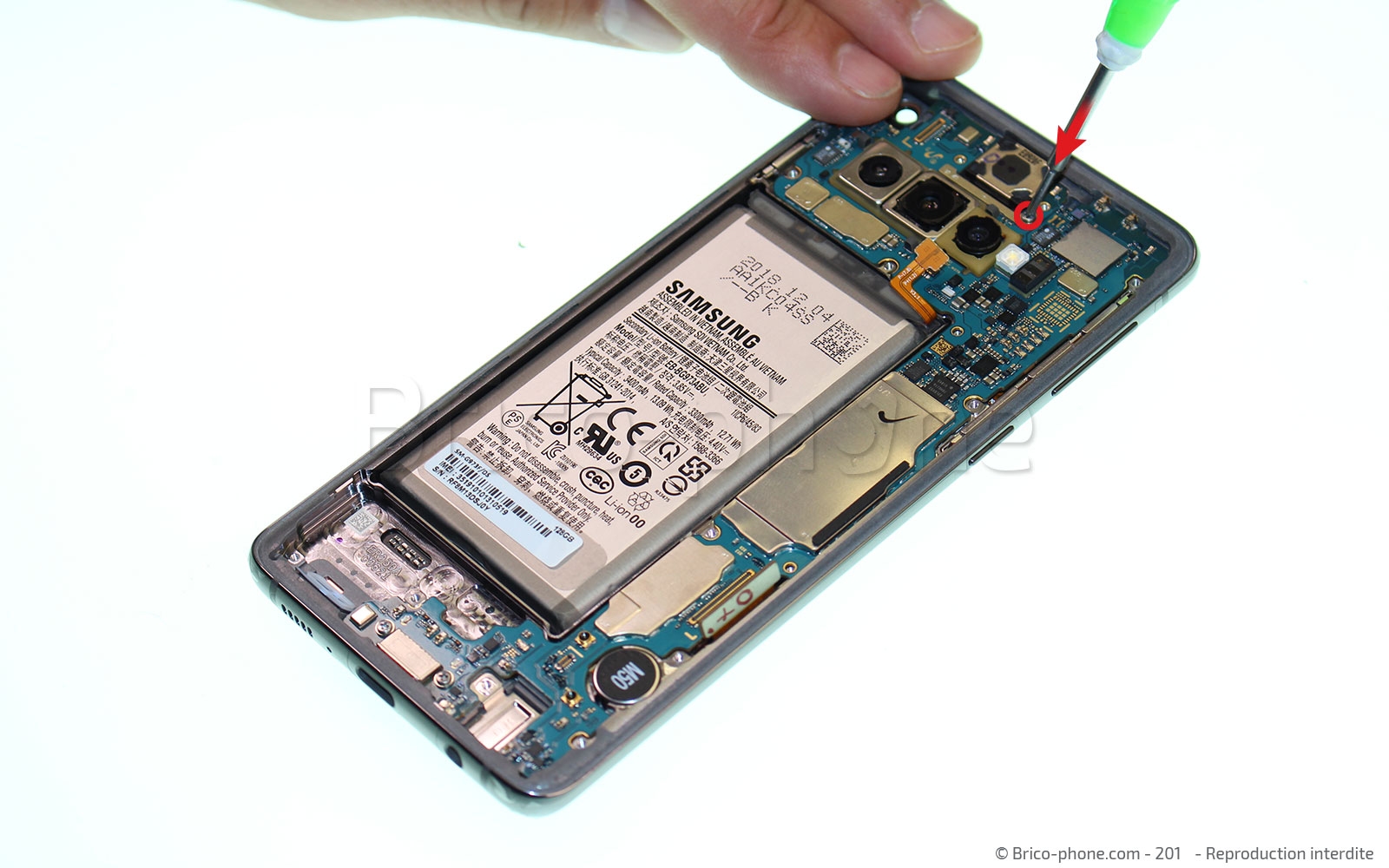 Changement de bloc écran sur Galaxy S10 photo 2