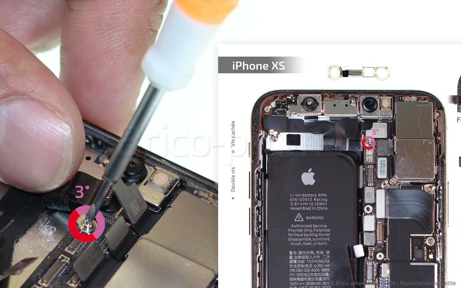 Démontage complet sur iPhone XS photo 4