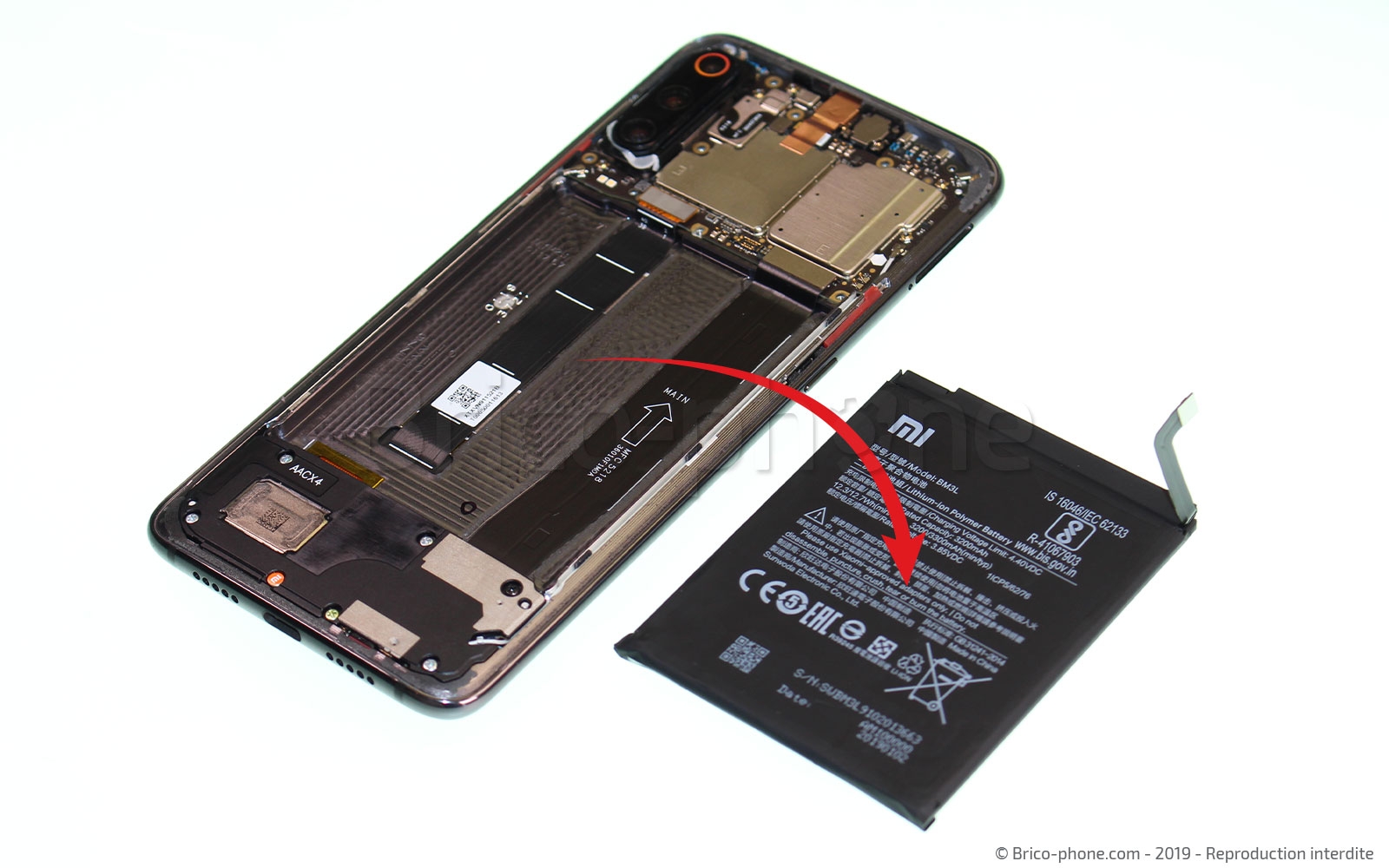 Changement d'écran (vitre+LCD) sur Mi 9 photo 4