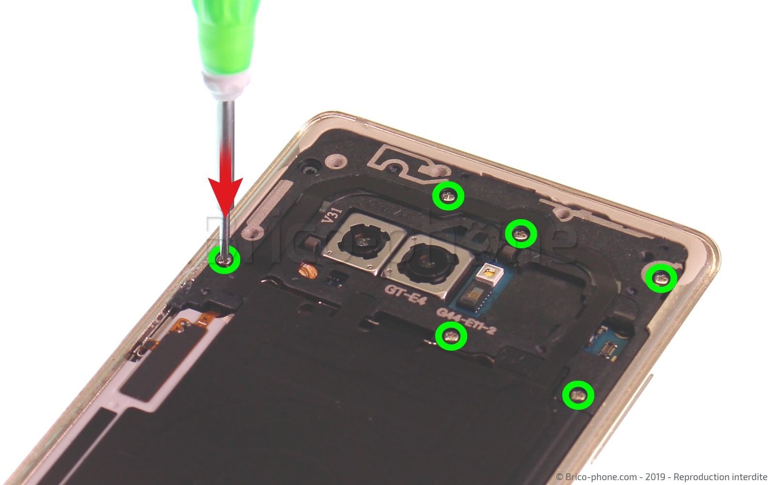 Changement de Bloc Ecran sur Galaxy Note 8 photo 2