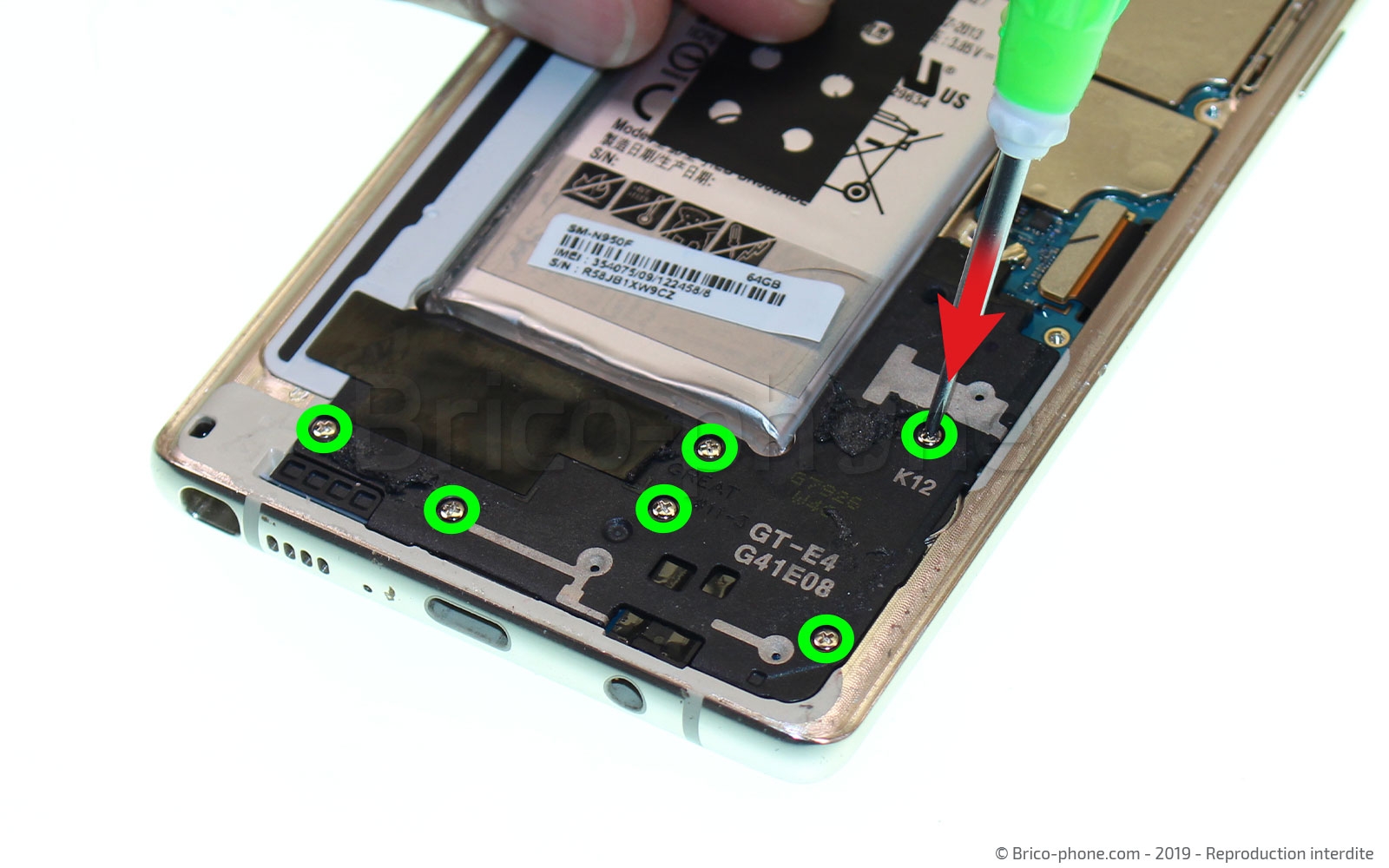 Changement de Bloc Ecran sur Galaxy Note 8 photo 1