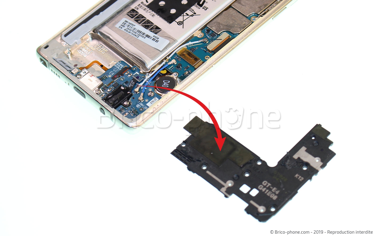 Changement de Bloc Ecran sur Galaxy Note 8 photo 3