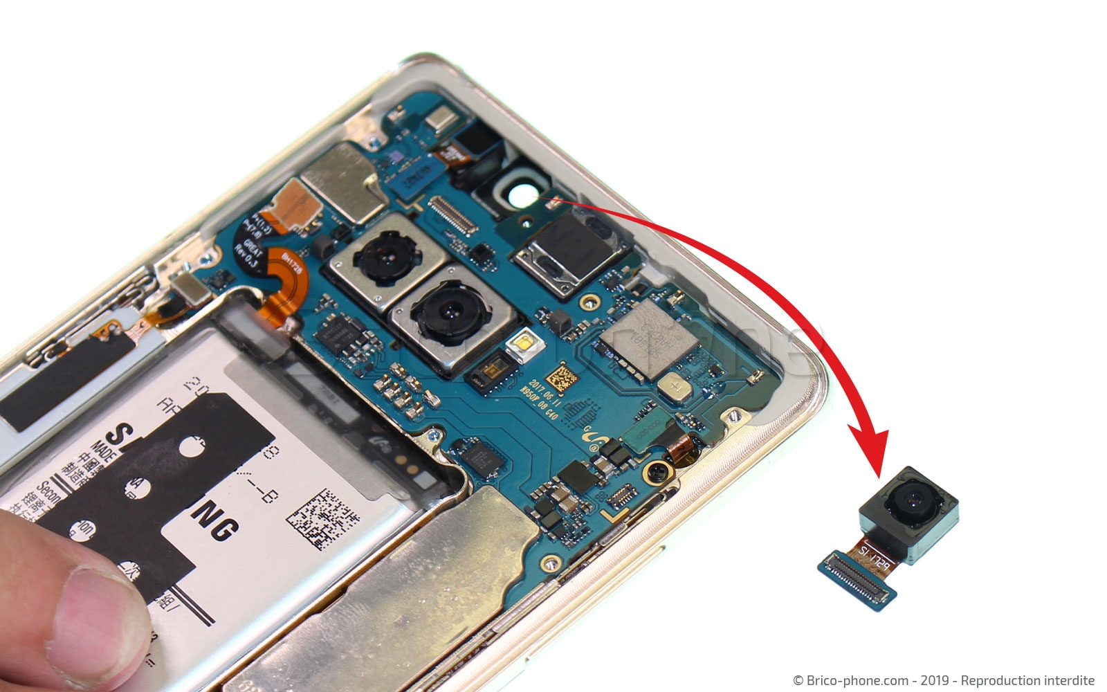 Changement de Bloc Ecran sur Galaxy Note 8 photo 3