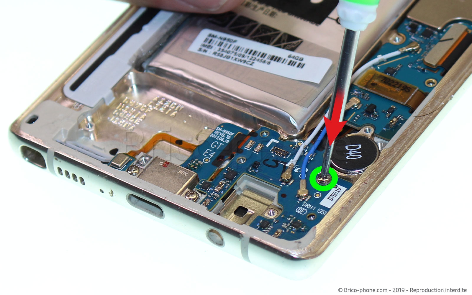 Changement de Bloc Ecran sur Galaxy Note 8 photo 1