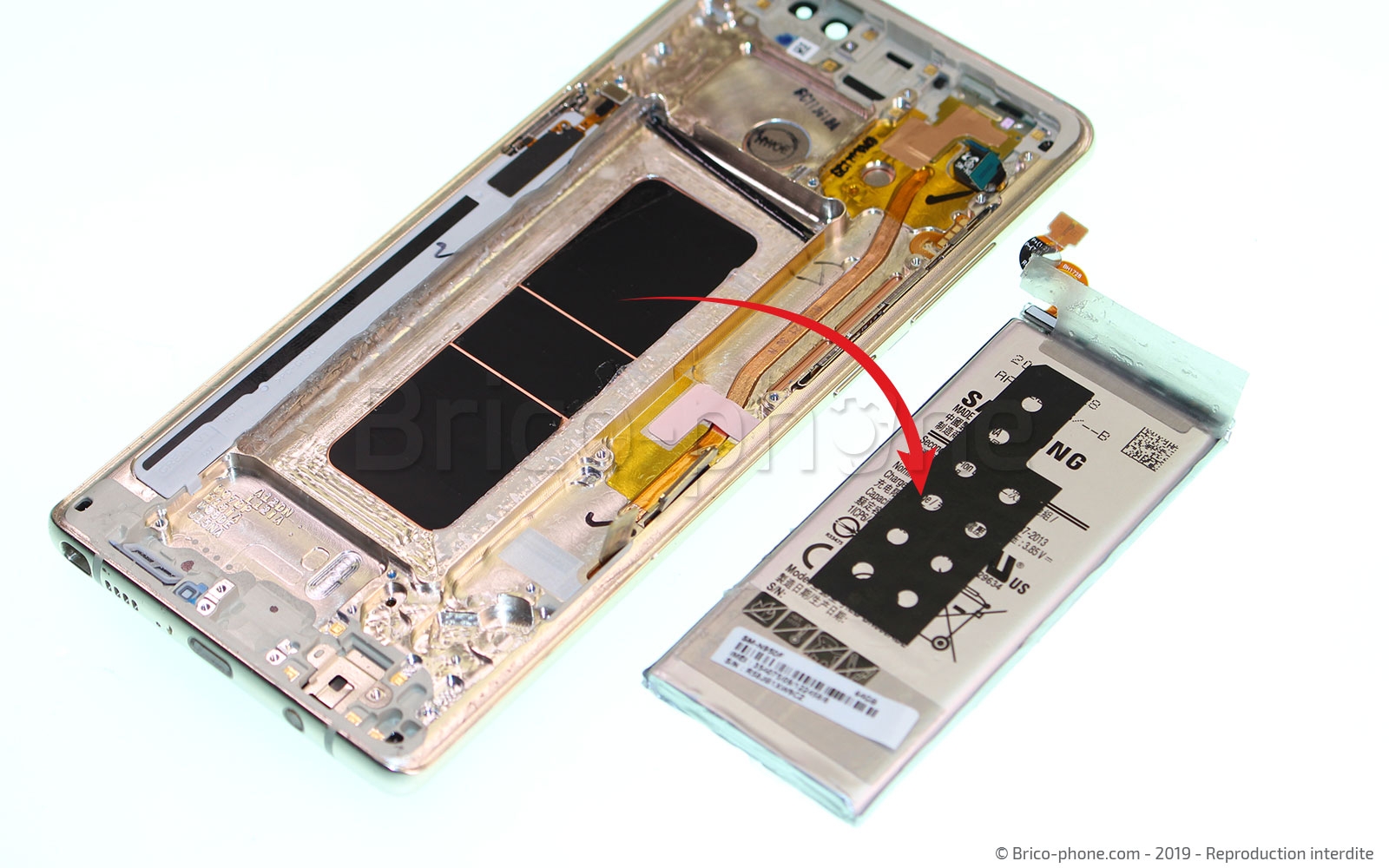 Changement de Bloc Ecran sur Galaxy Note 8 photo 4