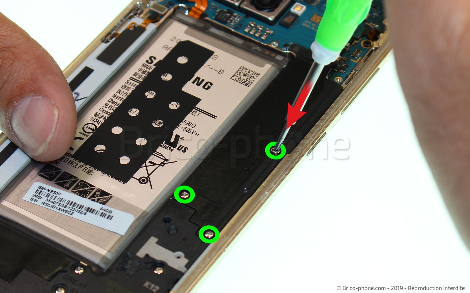 Démontage complet sur Galaxy Note 8 photo 1