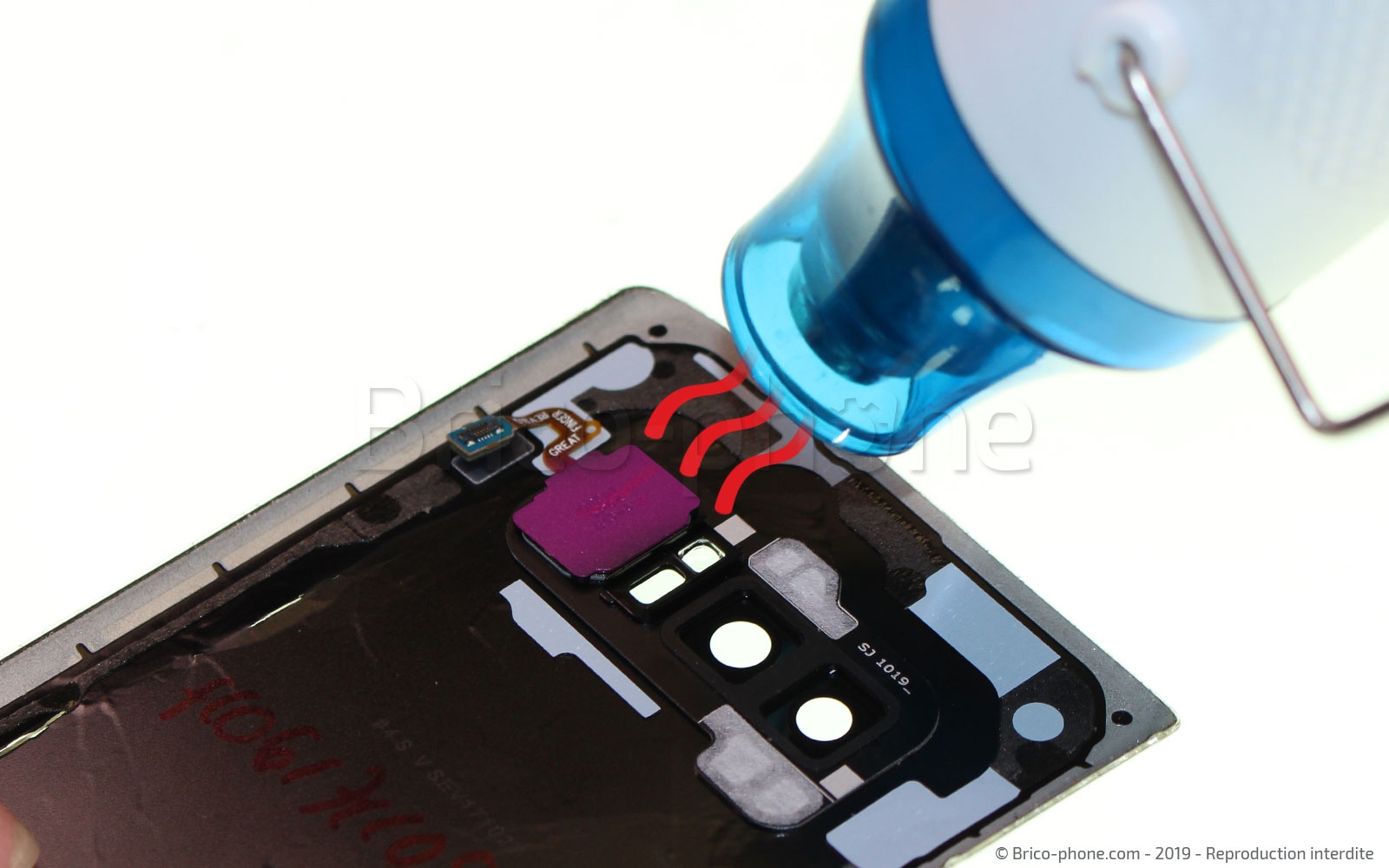 Changement de Vitre Arrière sur Galaxy Note 8 photo 1