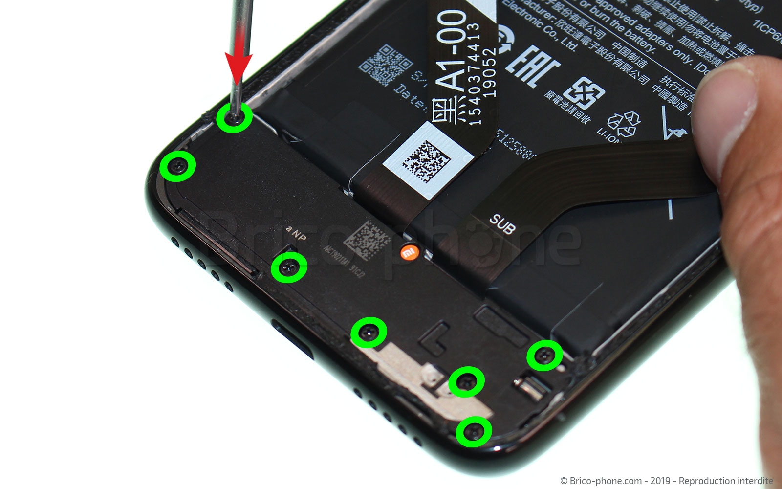 Changement d'écran (vitre + LCD)  sur Redmi Note 7 photo 1