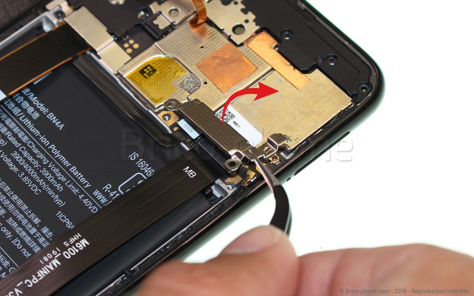 Changement de batterie sur Redmi Note 7 photo 1